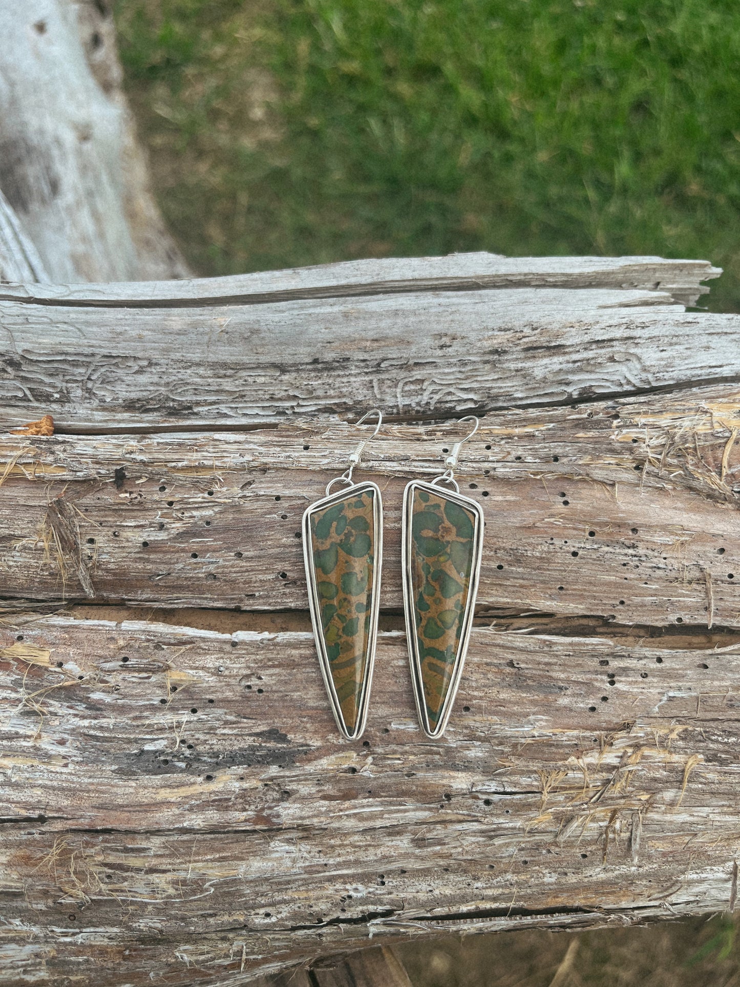 fruit jasper earrings