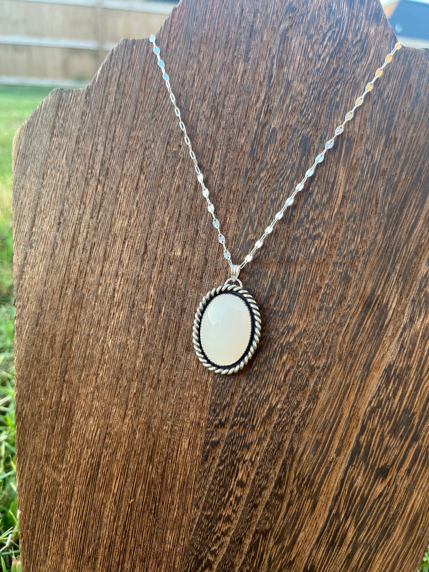 white quartz necklace