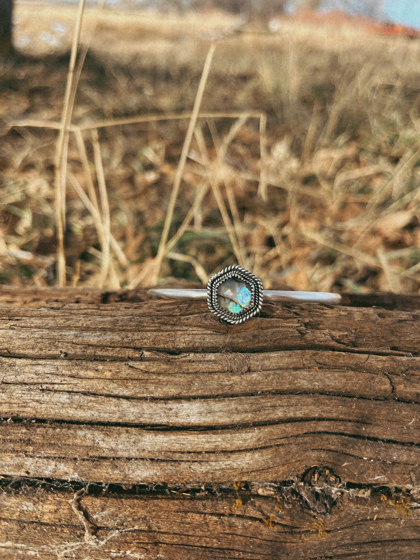 faceted abalone shell cuff bracelet