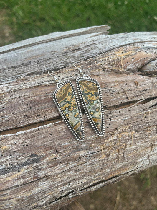 ocean jasper earrings