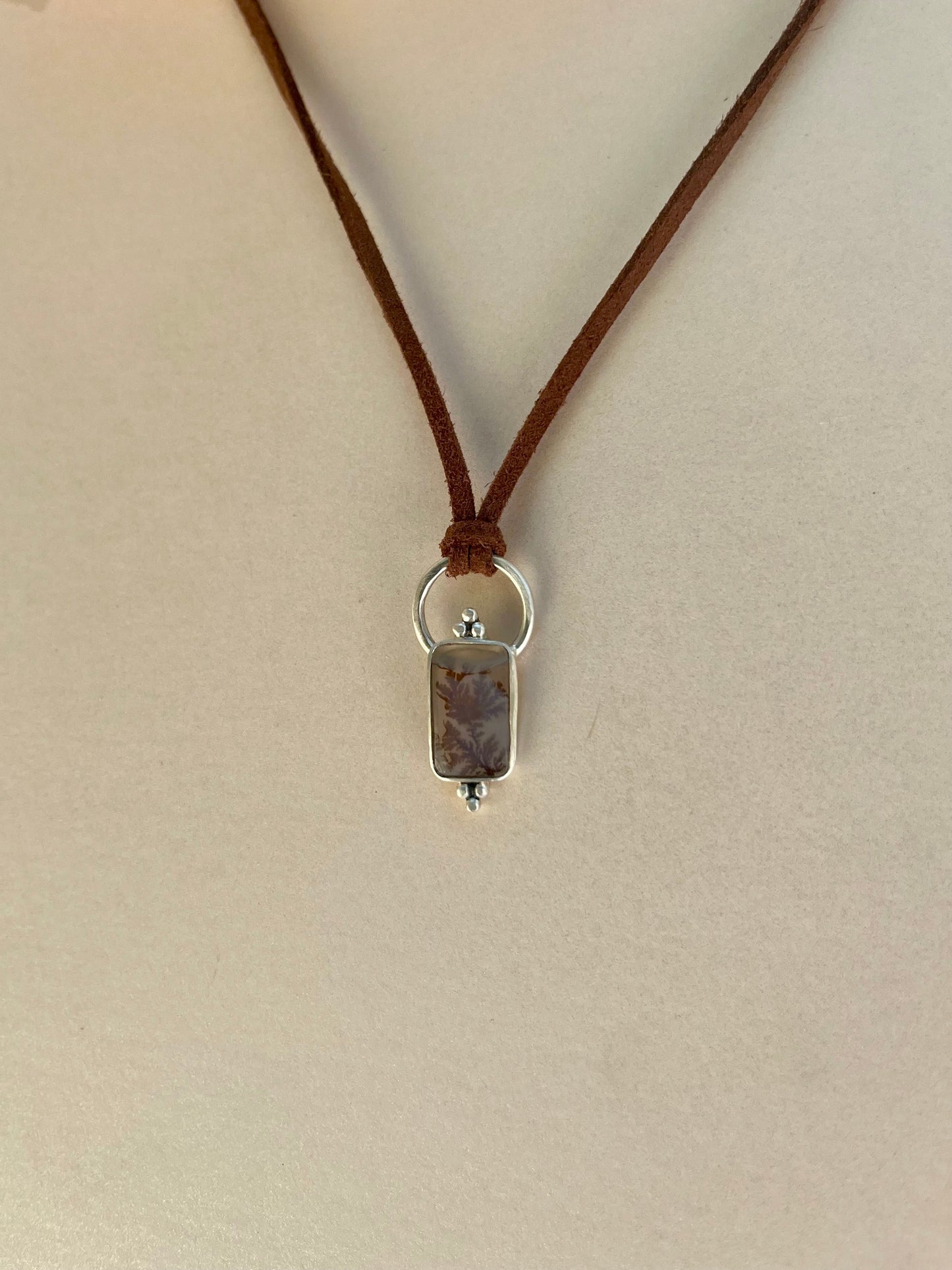 scenic agate pendant necklace