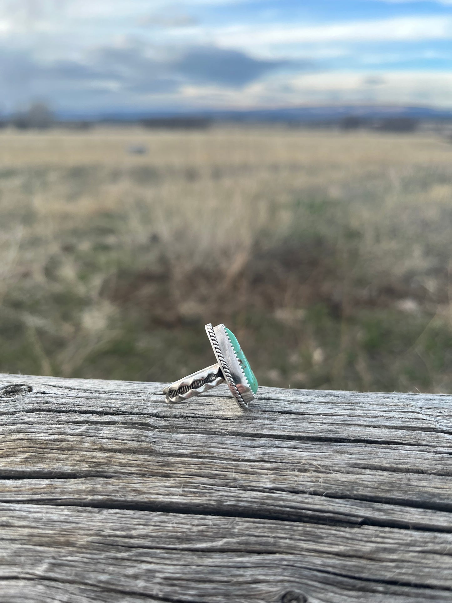 turquoise dainty ring size 4.5