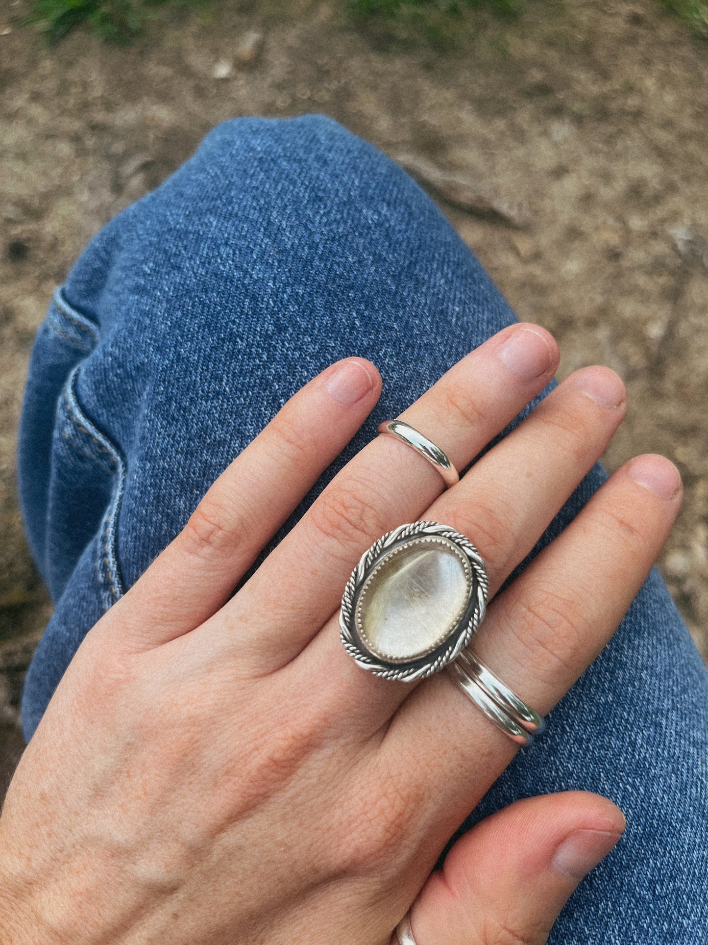 rutile quartz ring size 8