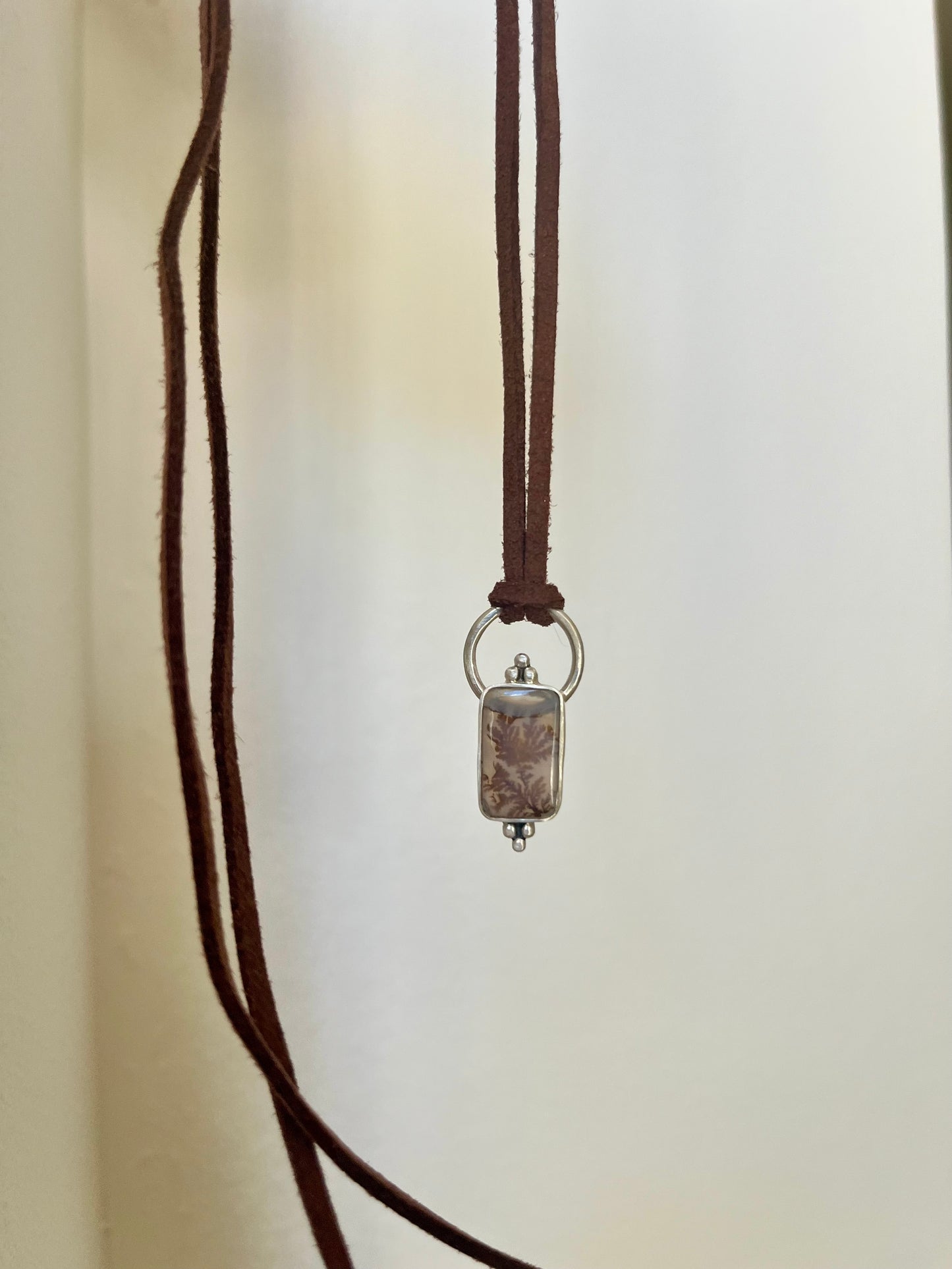 scenic agate pendant necklace