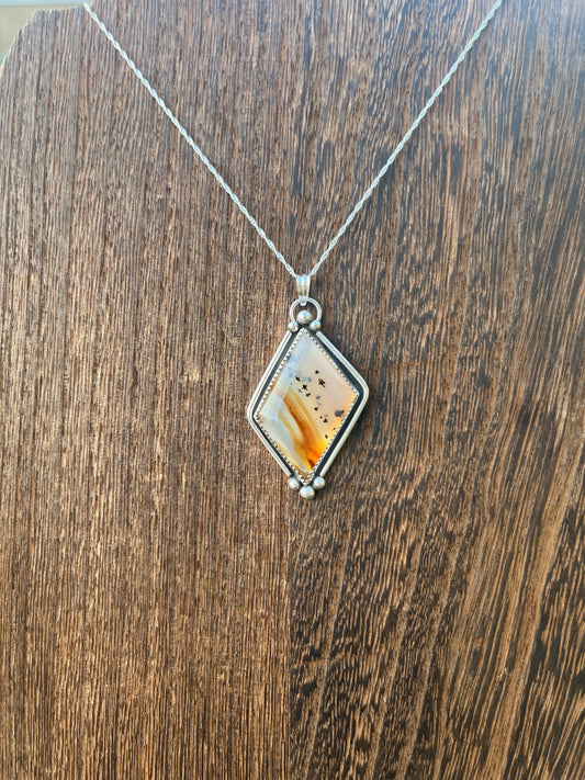 montana agate necklace