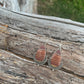 red picture jasper earrings