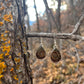 fossilized ammonite earrings