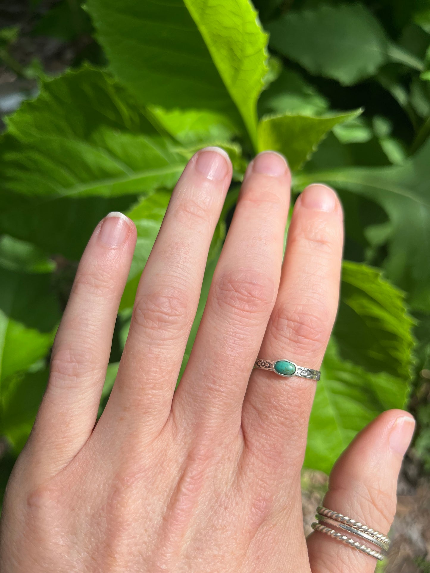 #4 turquoise ring size 8