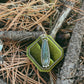 moss agate teardrop necklace