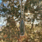 moss agate teardrop necklace