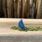 lapis lazuli crescent moon statement ring size 8.5
