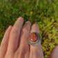 mexican fire opal ring size 8.5