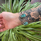 turquoise + sterling silver double cuff bracelet