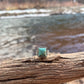 orvil jack turquoise + sterling silver dainty ring size 6
