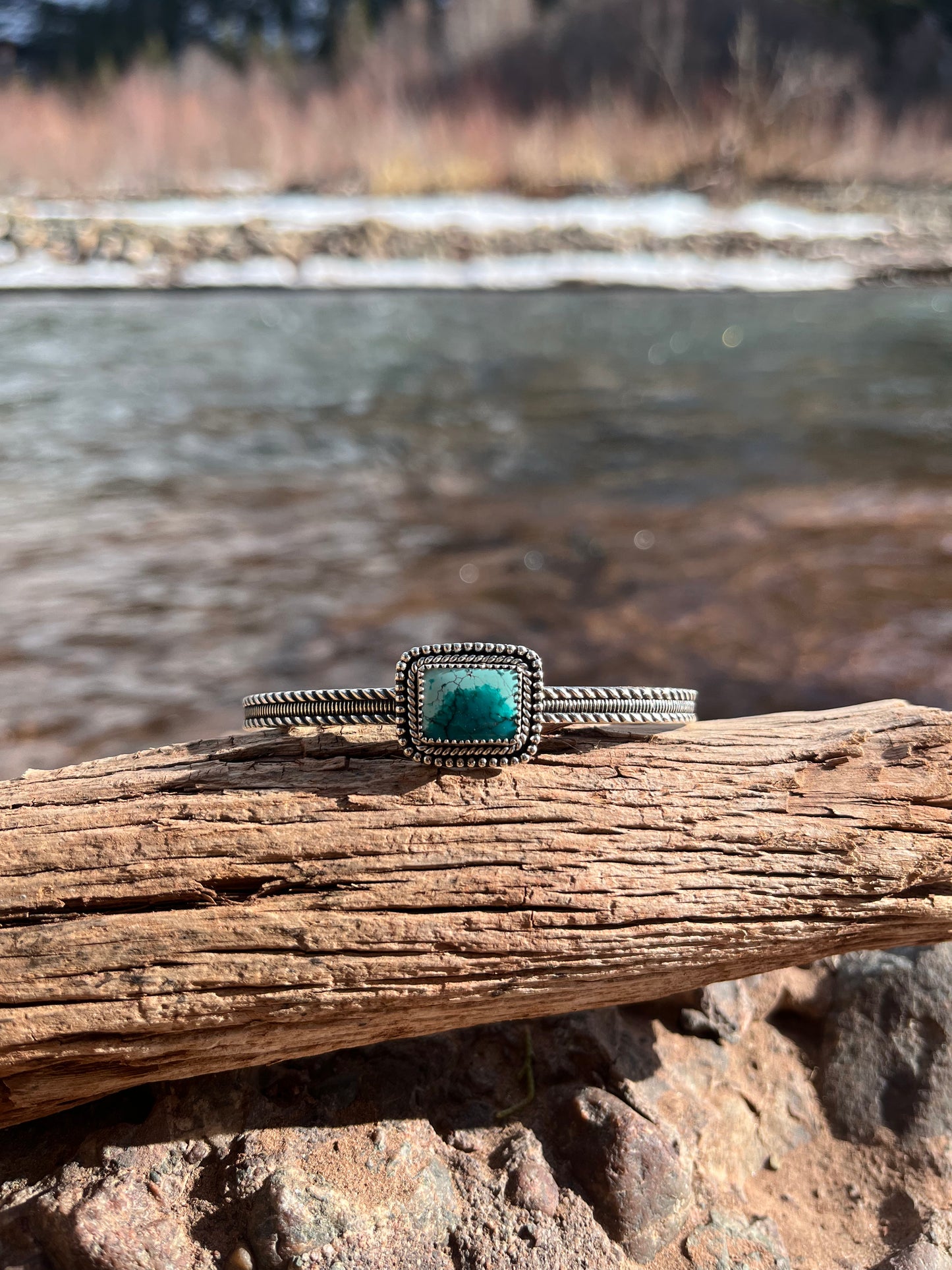 turquoise + sterling silver cuff bracelet