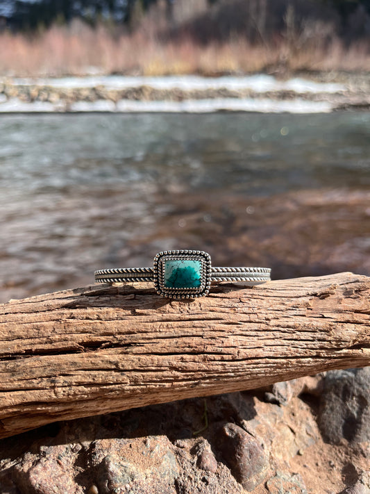 turquoise + sterling silver cuff bracelet